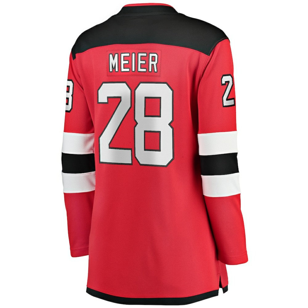 NHL Red Timo Meier New Jersey Devils Fanatics Women's Home Breakaway Player Jersey