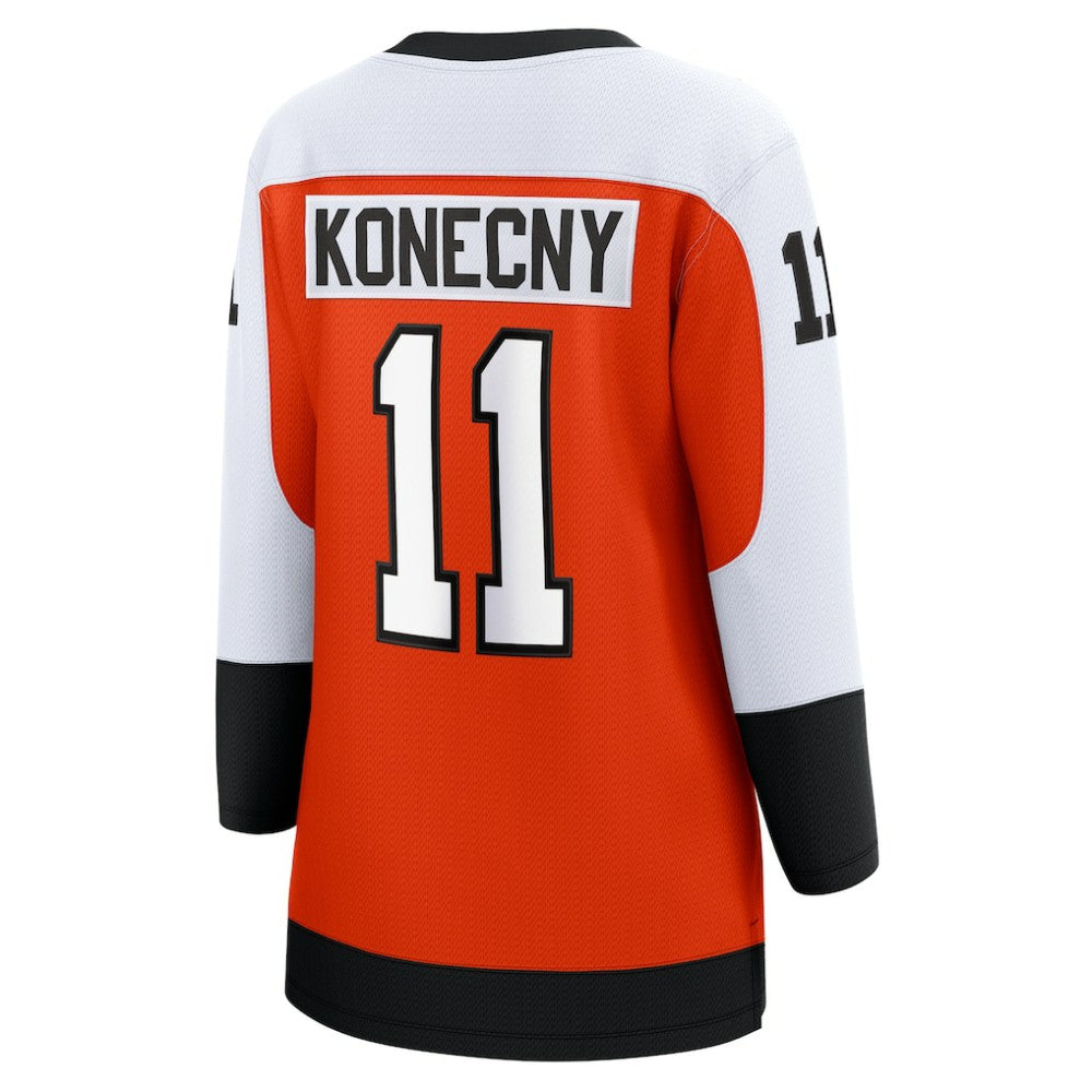NHL Orange Travis Konecny Philadelphia Flyers Fanatics Women's Home Breakaway Player Jersey