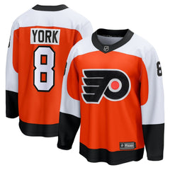 NHL Orange Cam York Philadelphia Flyers Fanatics Home Breakaway Jersey