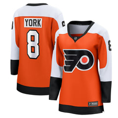 NHL Orange Cam York Philadelphia Flyers Fanatics Women's Home Breakaway Player Jersey