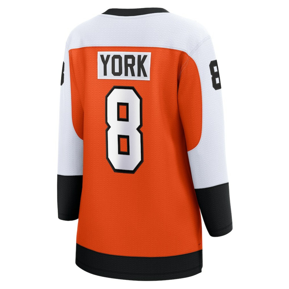 NHL Orange Cam York Philadelphia Flyers Fanatics Women's Home Breakaway Player Jersey