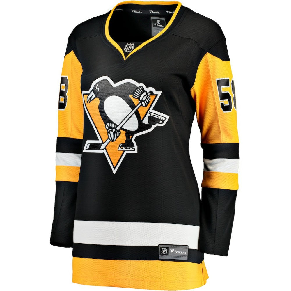 NHL Black Kris Letang Pittsburgh Penguins Fanatics Women's Home Breakaway Player Jersey