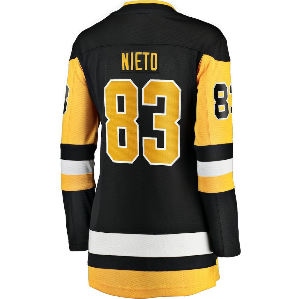 NHL Black Matt Nieto Pittsburgh Penguins Fanatics Women's Home Breakaway Player Jersey