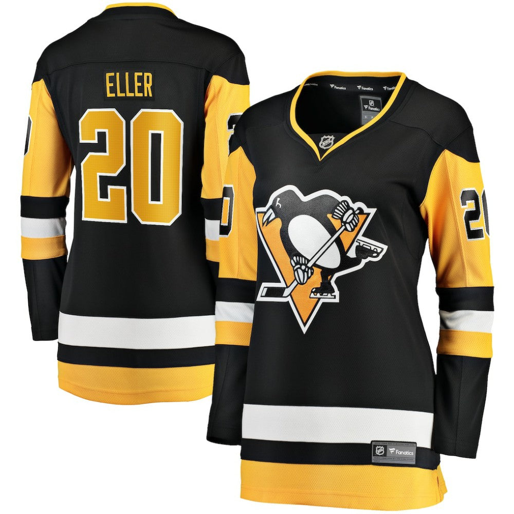 NHL Black Lars Eller Pittsburgh Penguins Fanatics Women's Home Breakaway Player Jersey