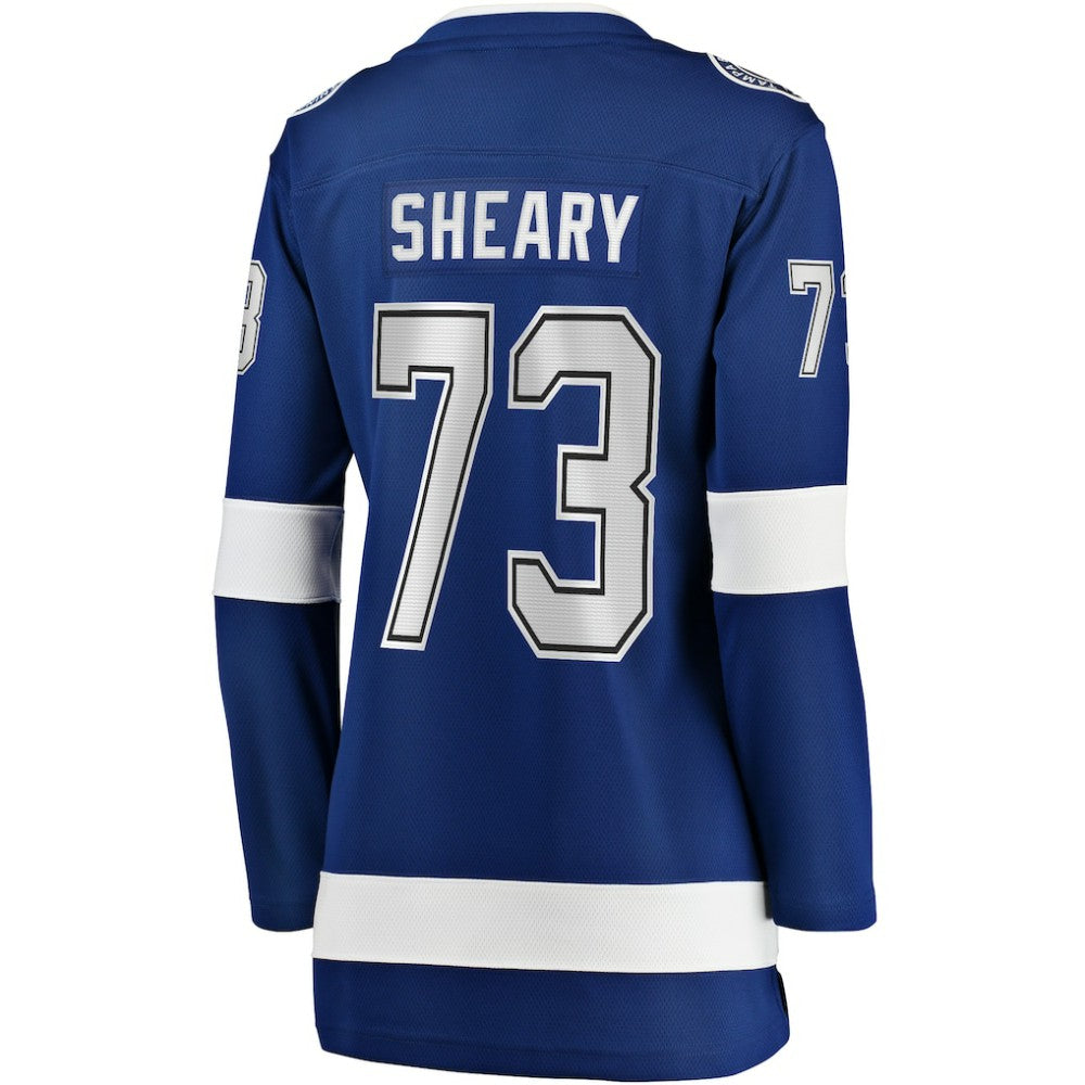 NHL Blue Conor Sheary Tampa Bay Lightning Fanatics Women's Home Breakaway Player Jersey