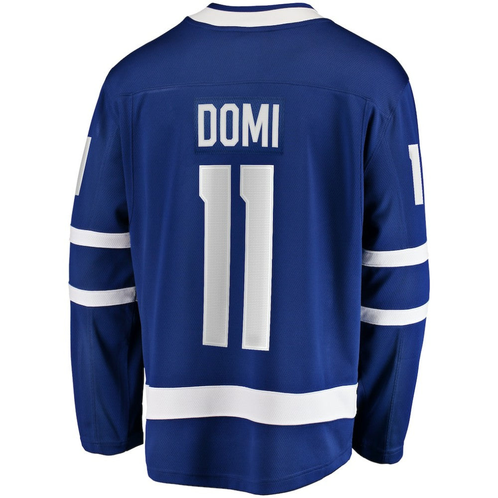 NHL Blue Max Domi Toronto Maple Leafs Fanatics Home Breakaway Jersey