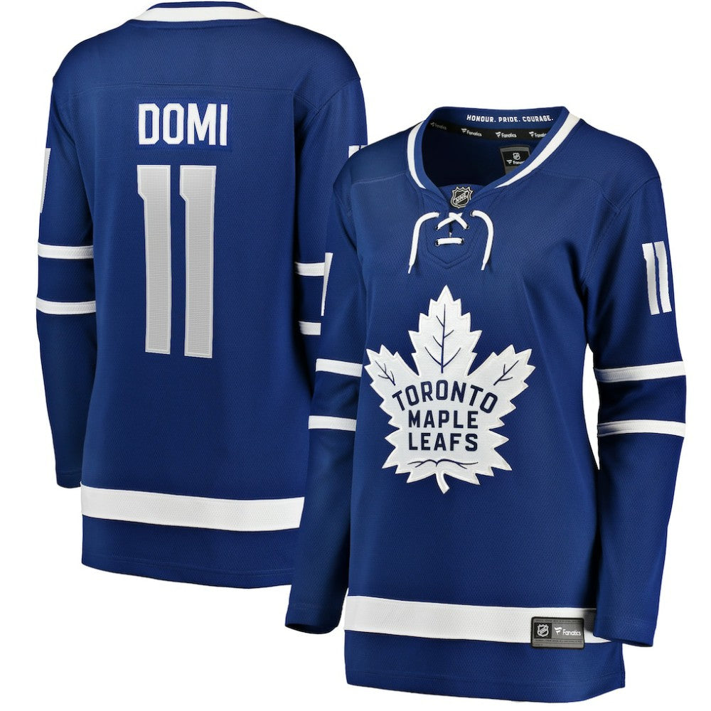 NHL Blue Max Domi Toronto Maple Leafs Fanatics Women's Home Breakaway Player Jersey