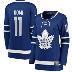 NHL Blue Max Domi Toronto Maple Leafs Fanatics Women's Home Breakaway Player Jersey