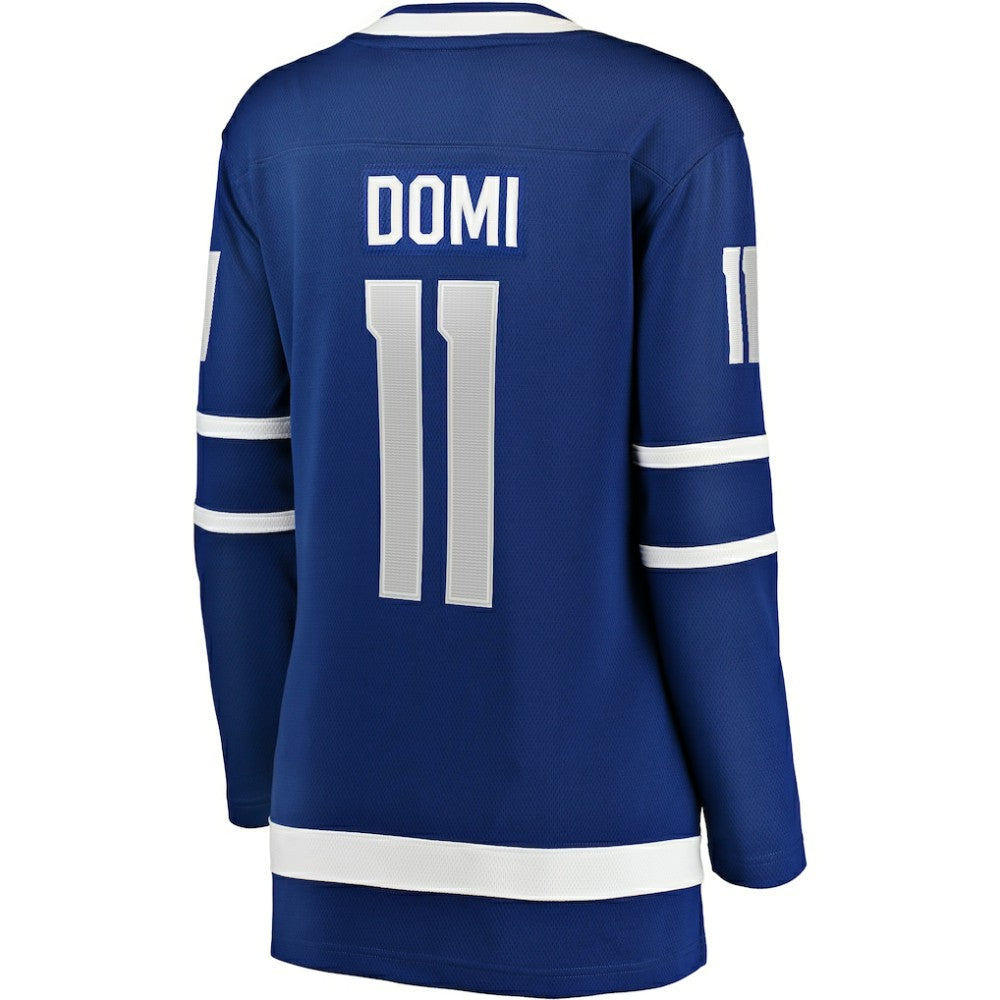 NHL Blue Max Domi Toronto Maple Leafs Fanatics Women's Home Breakaway Player Jersey