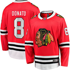 NHL Red Ryan Donato Chicago Blackhawks Fanatics Home Breakaway Jersey