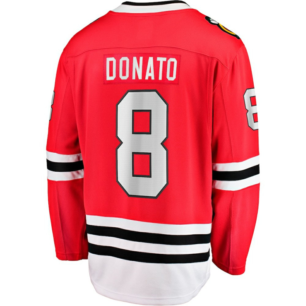 NHL Red Ryan Donato Chicago Blackhawks Fanatics Home Breakaway Jersey