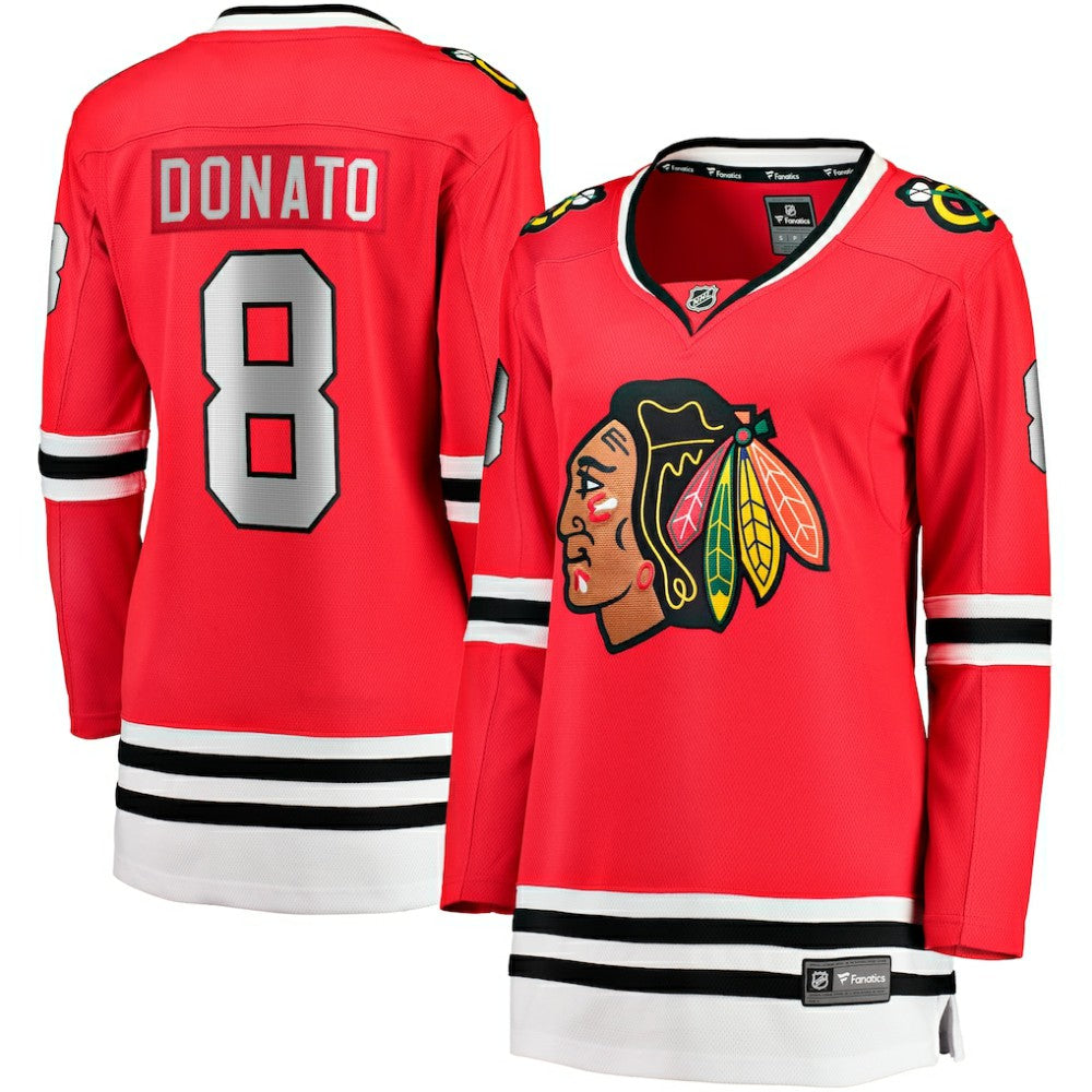 NHL Red Ryan Donato Chicago Blackhawks Fanatics Women's Home Breakaway Player Jersey