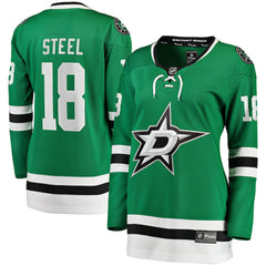 NHL Kelly Green Sam Steel Dallas Stars Fanatics Women's Home Breakaway Player Jersey