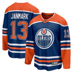 NHL Royal Mattias Janmark Edmonton Oilers Fanatics Home Breakaway Jersey