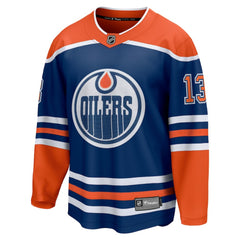 NHL Royal Mattias Janmark Edmonton Oilers Fanatics Home Breakaway Jersey