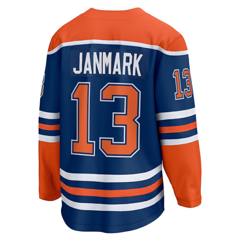 NHL Royal Mattias Janmark Edmonton Oilers Fanatics Home Breakaway Jersey