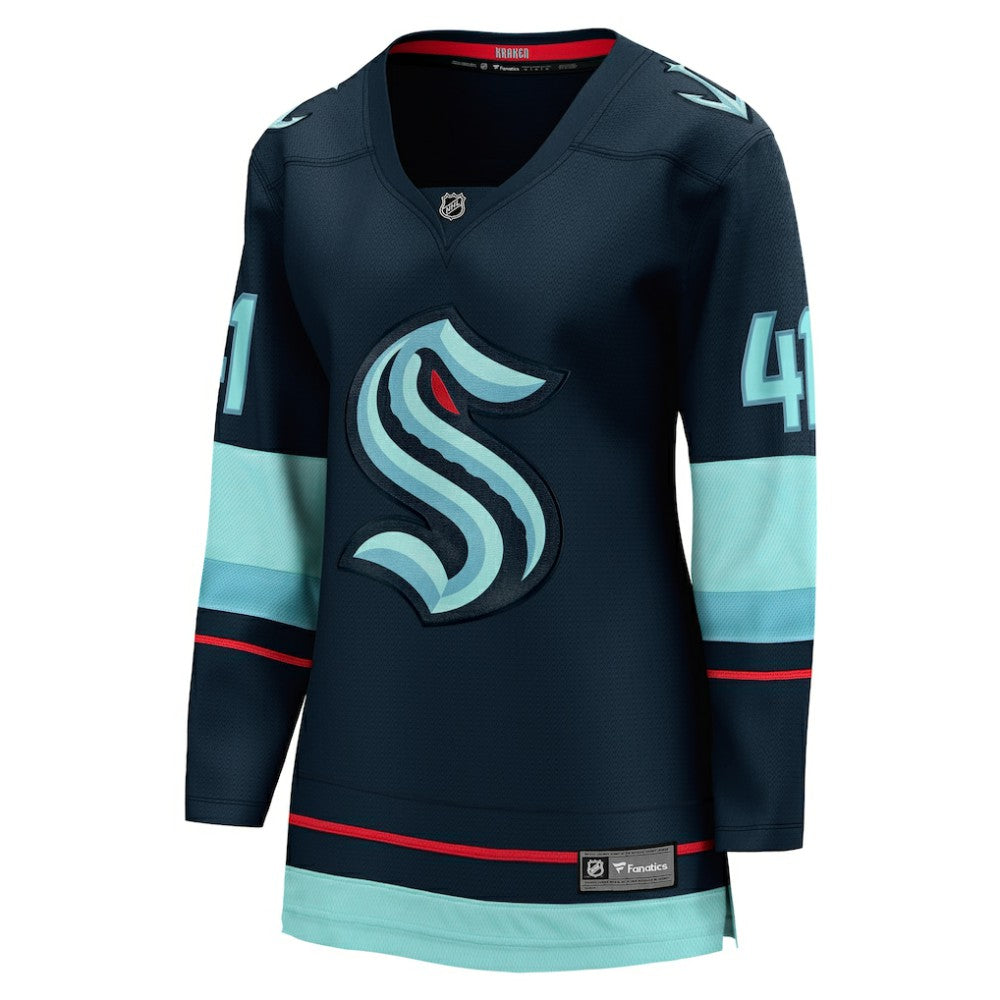 NHL Deep Sea Blue Pierre-Edouard Bellemare Seattle Kraken Fanatics Women's Home Breakaway Player Jersey