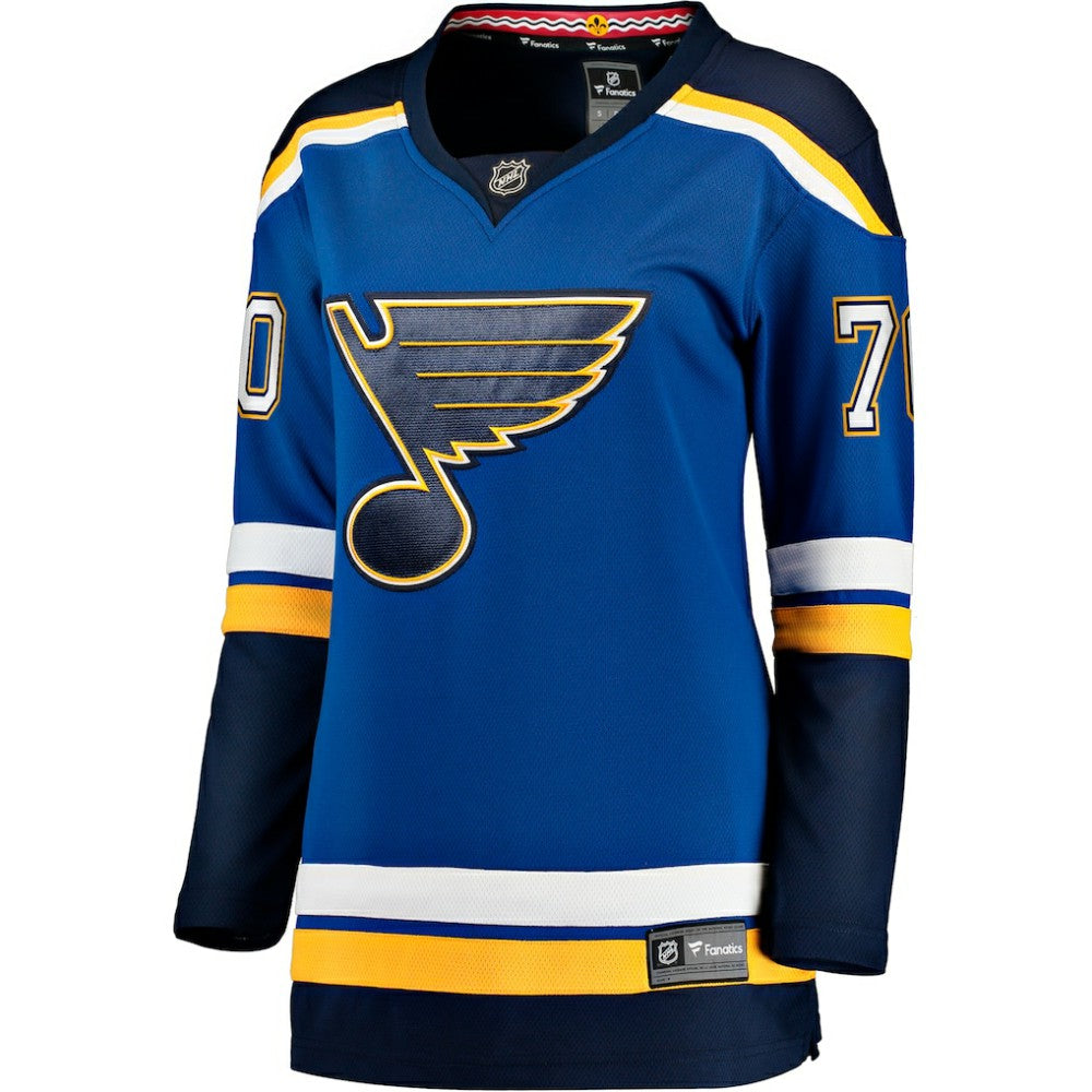 NHL Blue Oskar Sundqvist St. Louis Blues Fanatics Women's Home Breakaway Player Jersey