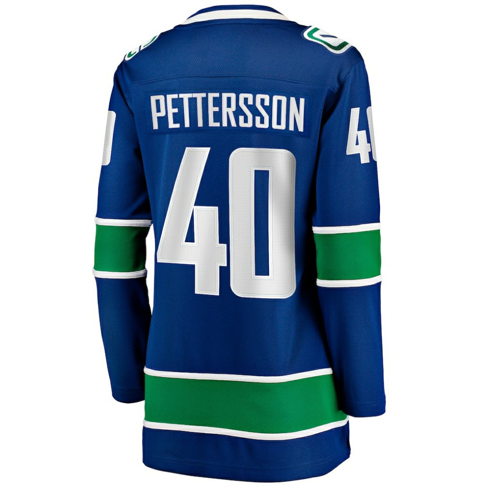 NHL Blue Elias Pettersson Vancouver Canucks Fanatics Women's Home Breakaway Player Jersey
