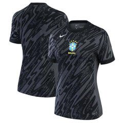 Brazil National Team Women's 2024 Goalkeeper Replica Stadium Jersey - Nike Anthracite