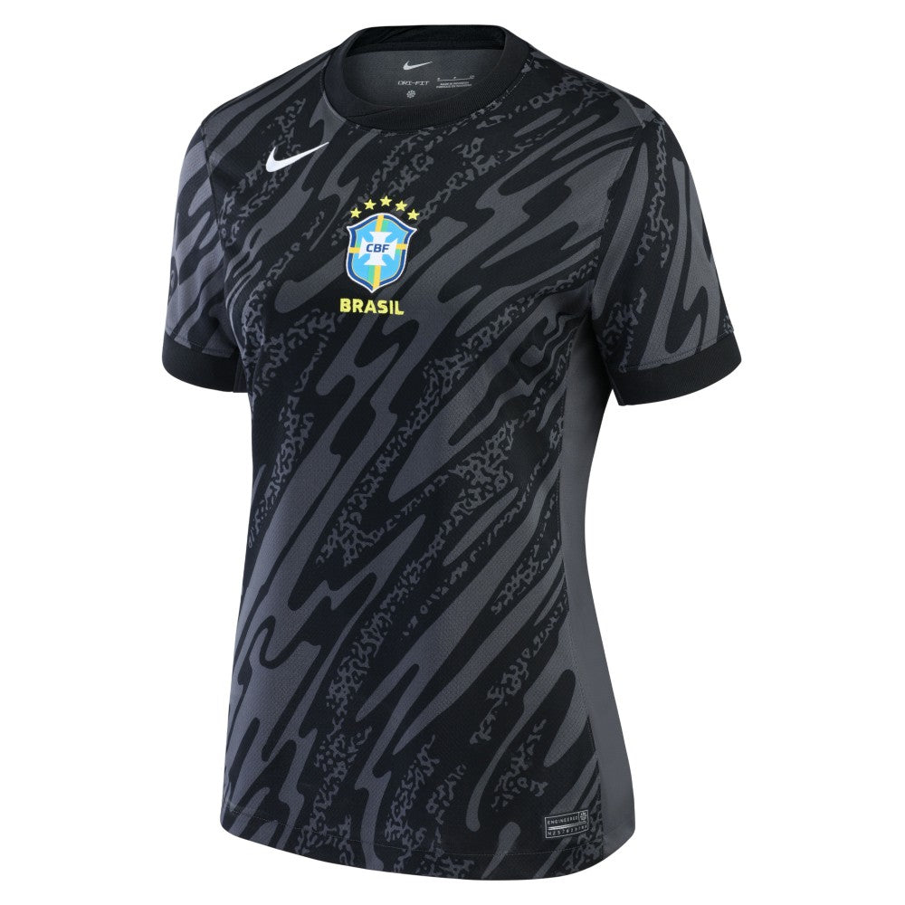 Brazil National Team Women's 2024 Goalkeeper Replica Stadium Jersey - Nike Anthracite