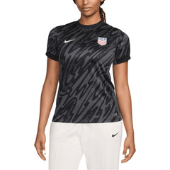 USMNT Women's 2024 Goalkeeper Replica Stadium Jersey - Nike Black
