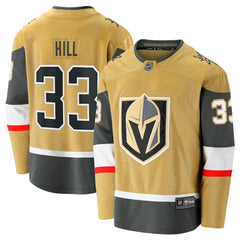 NHL Gold Adin Hill Vegas Golden Knights Fanatics Home Breakaway Jersey