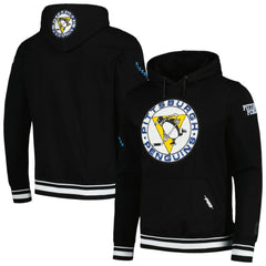 NHL Black Pittsburgh Penguins Pro Standard Retro Classic Fleece Pullover Hoodie