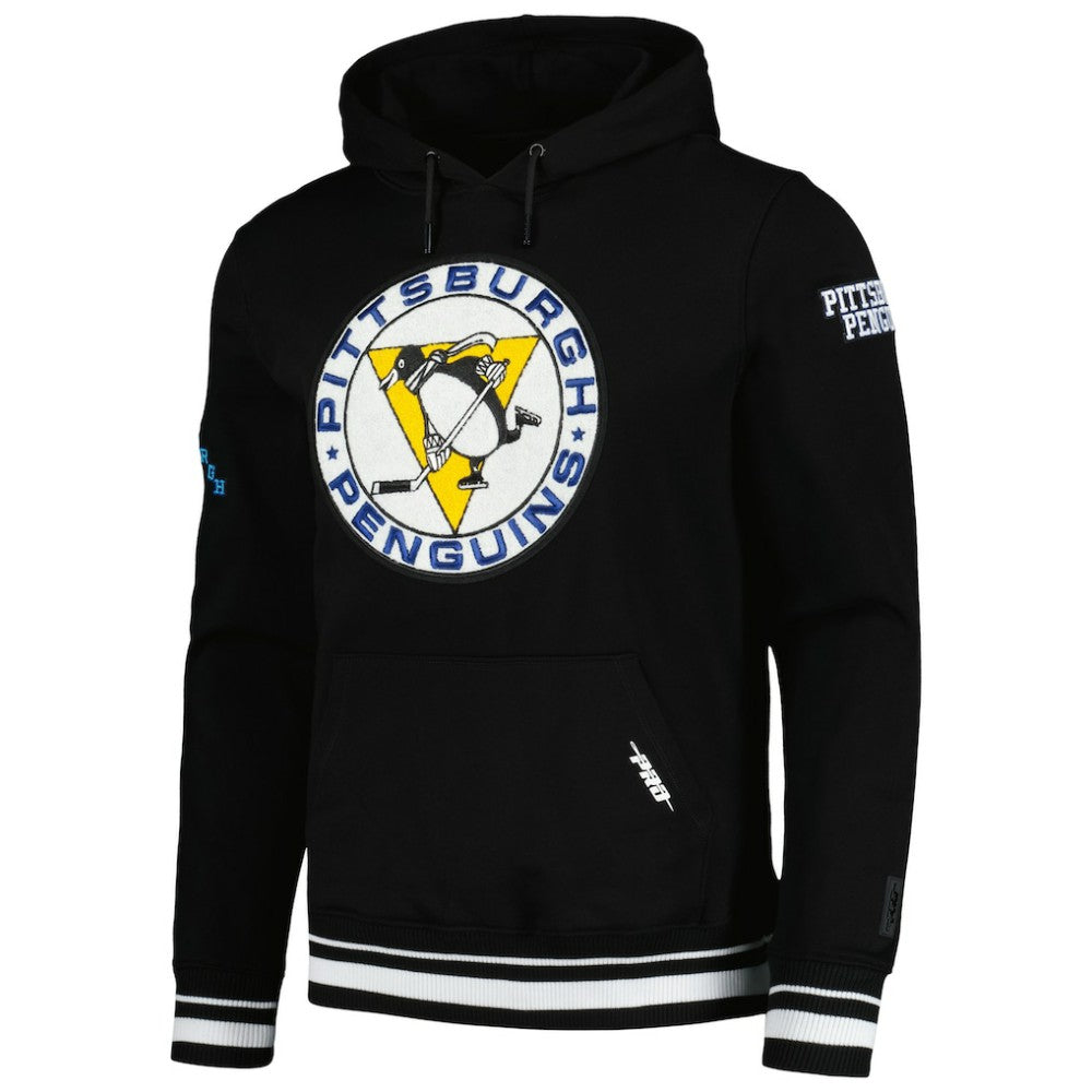 NHL Black Pittsburgh Penguins Pro Standard Retro Classic Fleece Pullover Hoodie