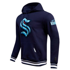 NHL Deep Sea Blue Seattle Kraken Pro Standard Retro Classic Fleece Pullover Hoodie