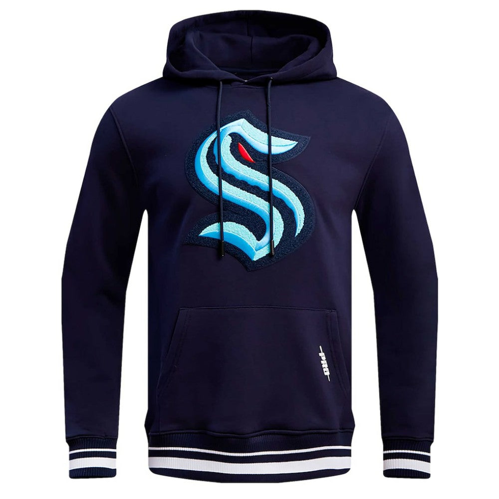 NHL Deep Sea Blue Seattle Kraken Pro Standard Retro Classic Fleece Pullover Hoodie