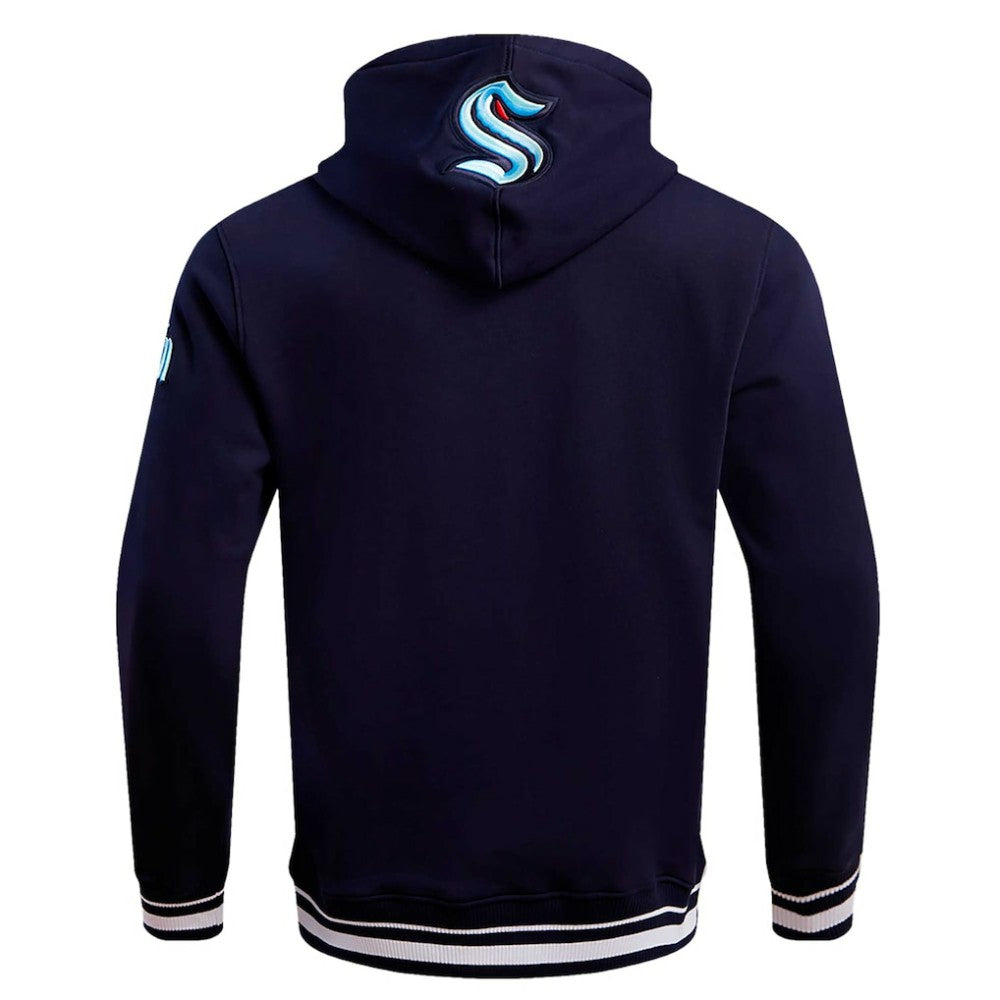 NHL Deep Sea Blue Seattle Kraken Pro Standard Retro Classic Fleece Pullover Hoodie
