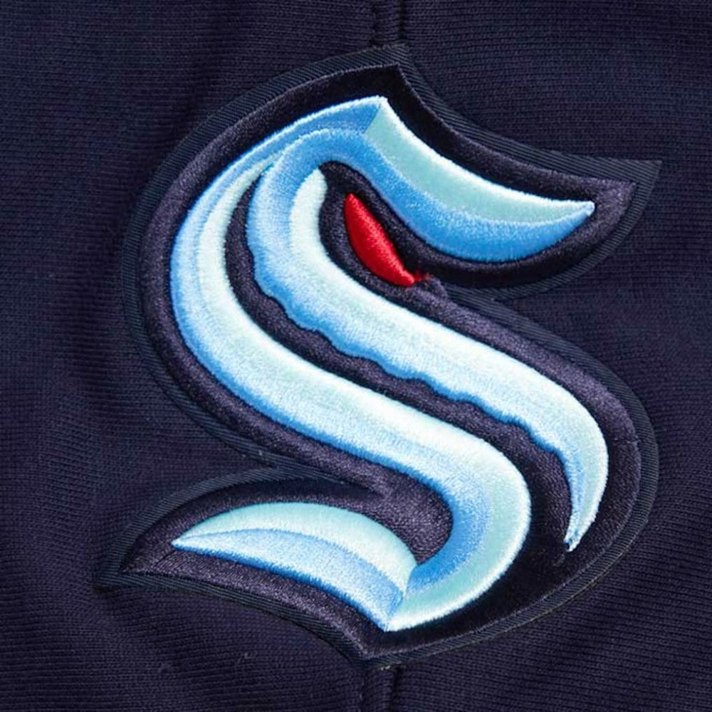 NHL Deep Sea Blue Seattle Kraken Pro Standard Retro Classic Fleece Pullover Hoodie