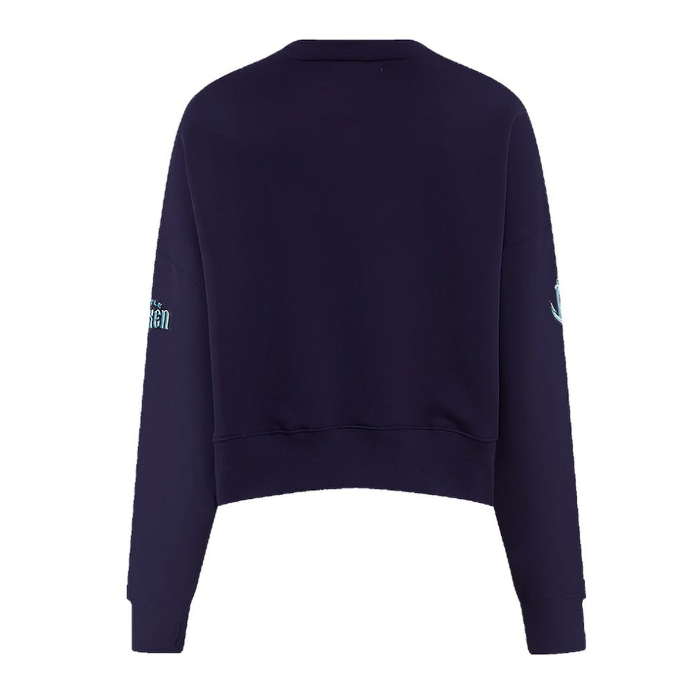 NHL Deep Sea Blue Seattle Kraken Pro Standard Women's Mascot Crewneck Pullover Sweatshirt