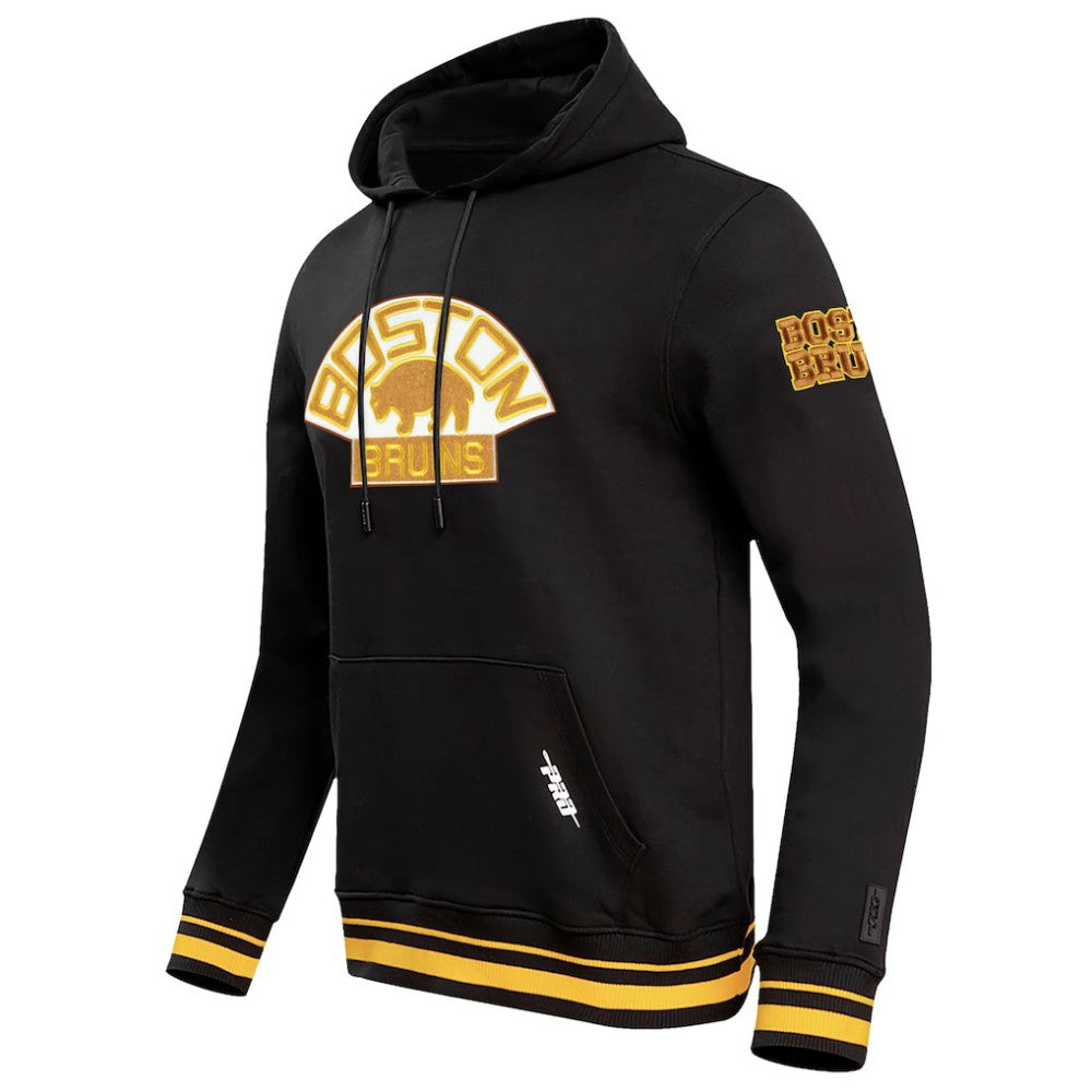 NHL Black Boston Bruins Pro Standard Retro Classic Fleece Pullover Hoodie