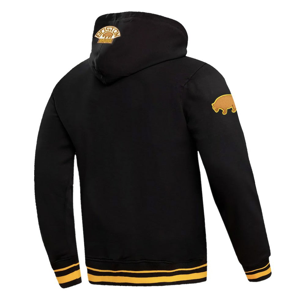 NHL Black Boston Bruins Pro Standard Retro Classic Fleece Pullover Hoodie