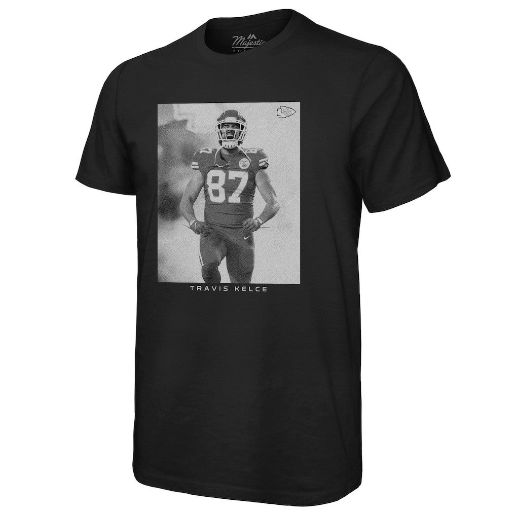 Travis Kelce  Majestic Threads Player Graphic Oversized T-Shirt - Kansas City Chiefs