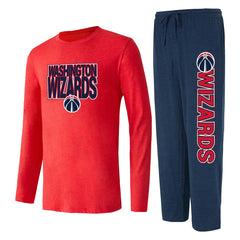 NBA Washington Wizards Concepts Sport Meter Long Sleeve Top & Pants Sleep Set