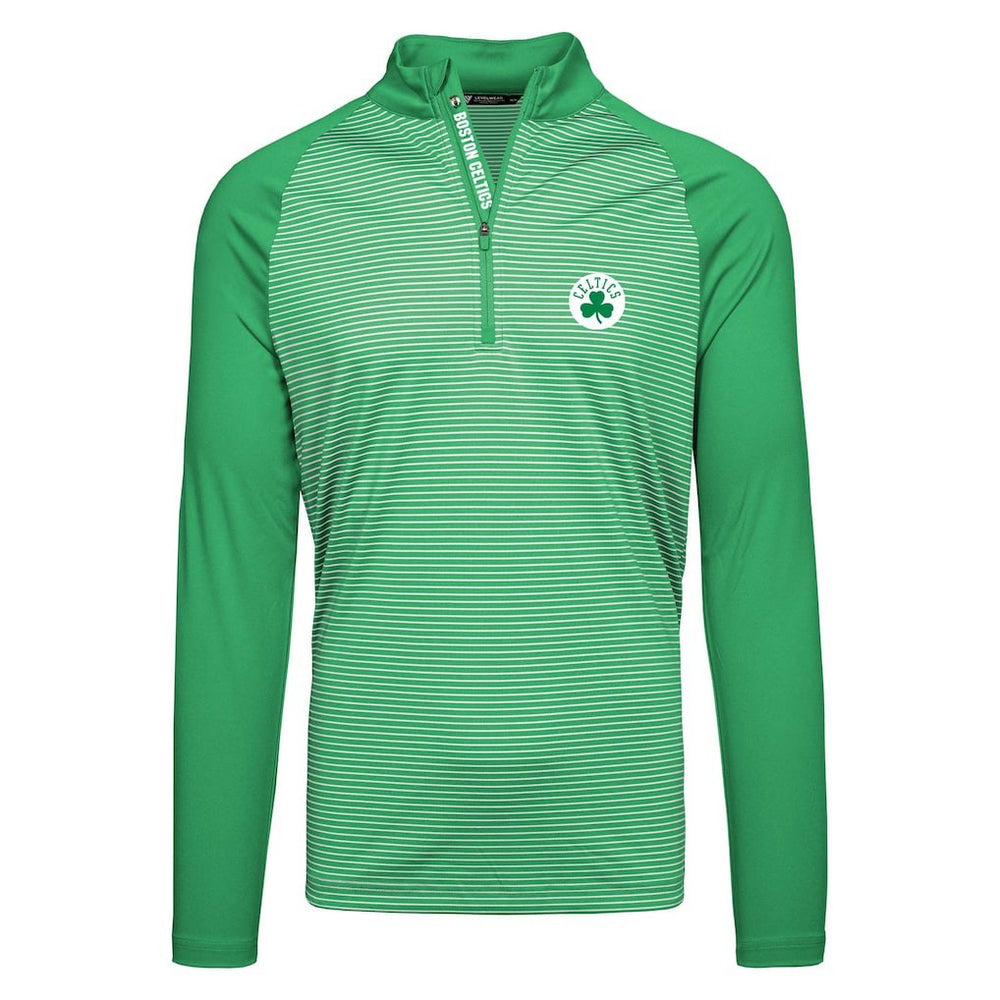 NBA Boston Celtics Levelwear Charter Insignia Core Quarter-Zip Pullover Top