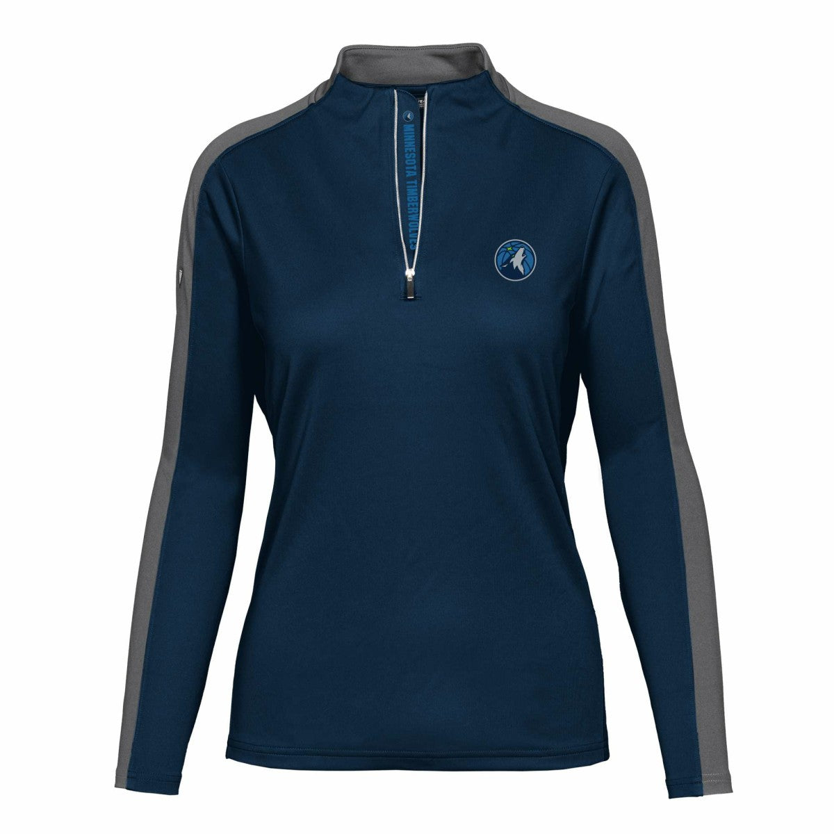 NBA Minnesota Timberwolves Levelwear Women's Remi Insignia Core Quarter-Zip Pullover Top