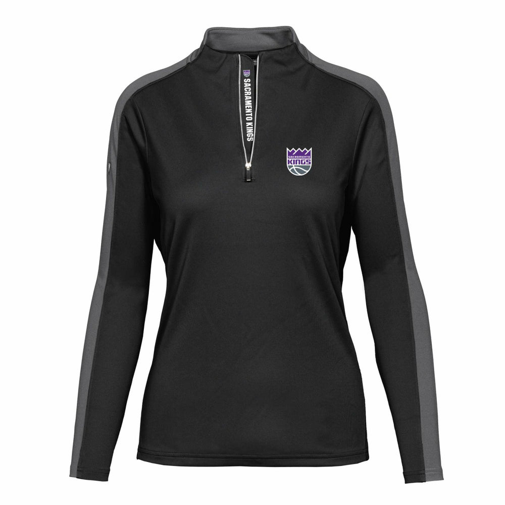 NBA Sacramento Kings Levelwear Women's Remi Insignia Core Quarter-Zip Pullover Top