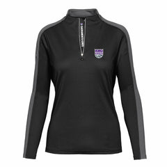 NBA Sacramento Kings Levelwear Women's Remi Insignia Core Quarter-Zip Pullover Top