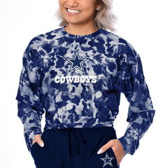Certo Women's Cropped Long Sleeve T-Shirt - Dallas Cowboys
