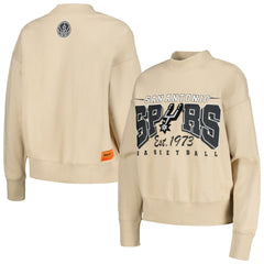 NBA San Antonio Spurs Qore Women's Oversized Cozy Mock Neck Pullover Sweatshirt