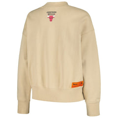 NBA Chicago Bulls Qore Women's Oversized Cozy Mock Neck Pullover Sweatshirt