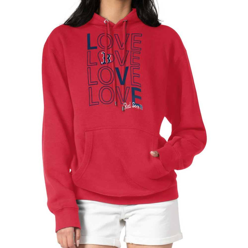 MLB Boston Red Sox G-III 4Her by Carl Banks Women's Love Graphic Fleece Hoodie