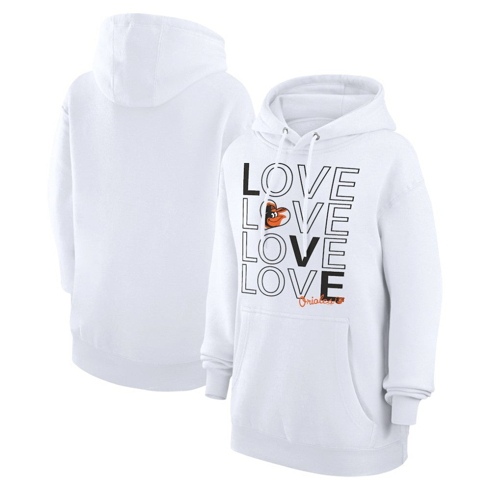 MLB Baltimore Orioles G-III 4Her by Carl Banks Women's Love Graphic Fleece Hoodie