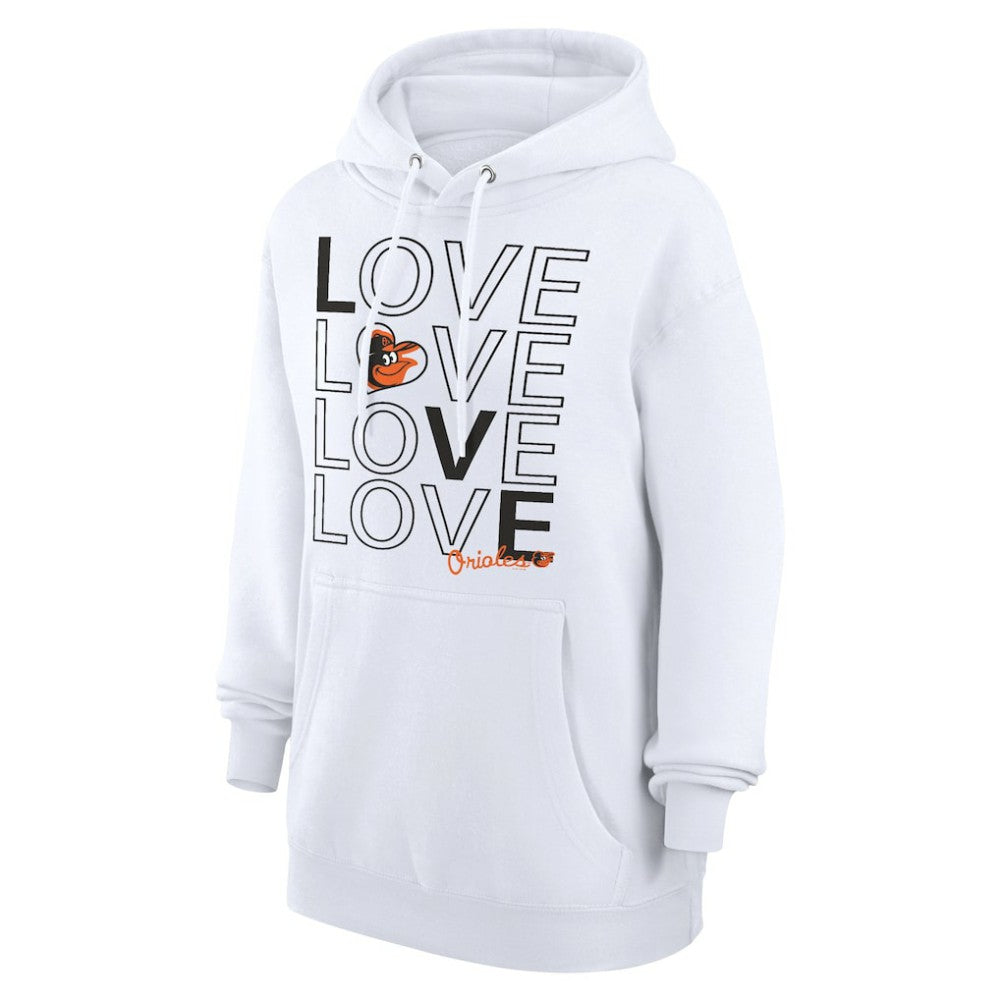 MLB Baltimore Orioles G-III 4Her by Carl Banks Women's Love Graphic Fleece Hoodie