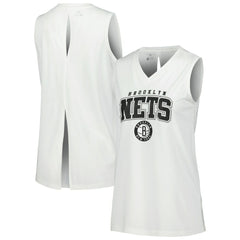 NBA Brooklyn Nets Levelwear Women's Paisley Peekaboo Tank Top