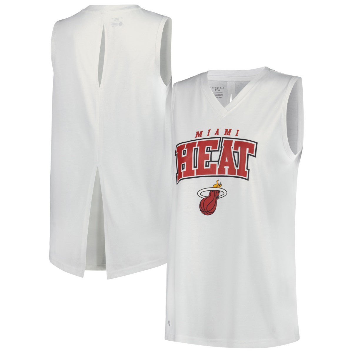 NBA Miami Heat Levelwear Women's Paisley Peekaboo Tank Top